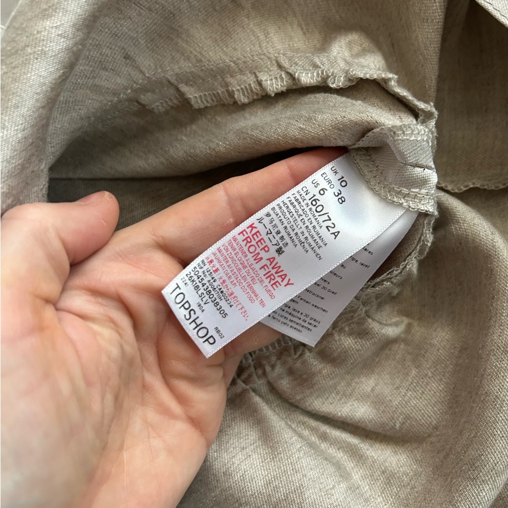 Topshop Iridescent White Mini Skirt NWT 6 - Picture 4 of 4